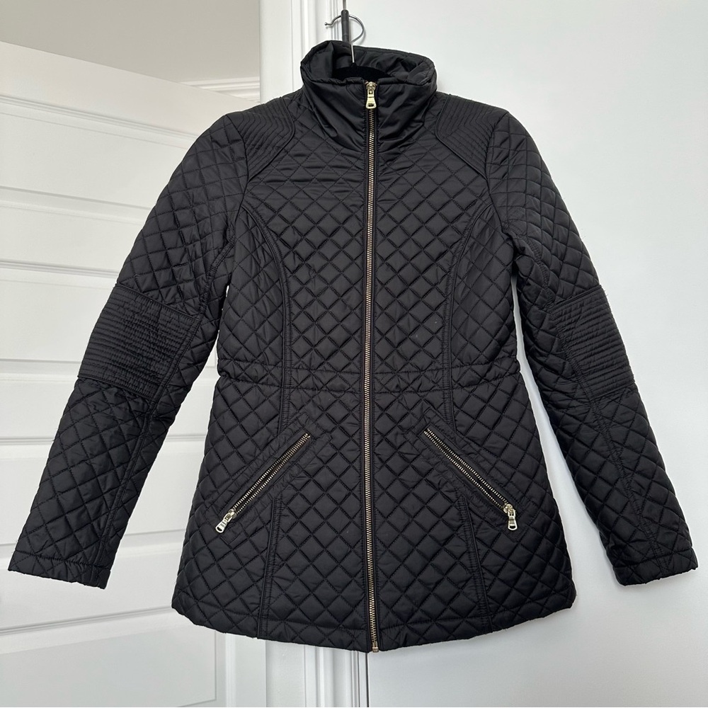 Guess Black Quilted Jacket Size XS